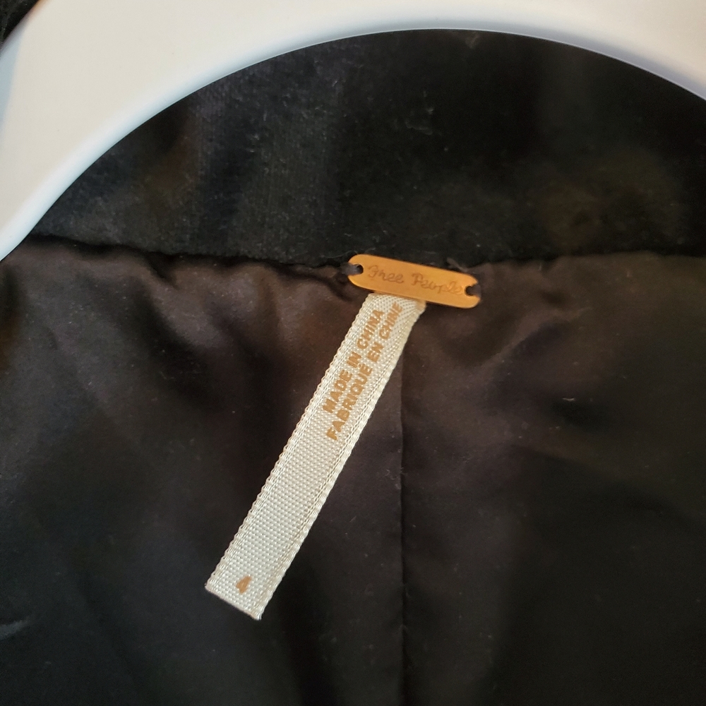 Free People Wool Patterned Button Down Peacoat 4 - image 7